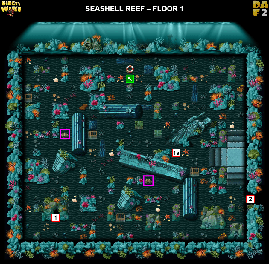 Seashell Reef Map 1