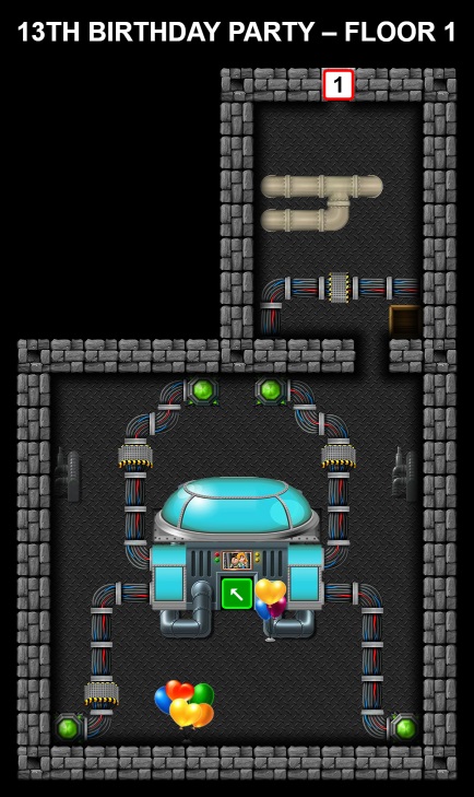 13th Birthday Party Map 0