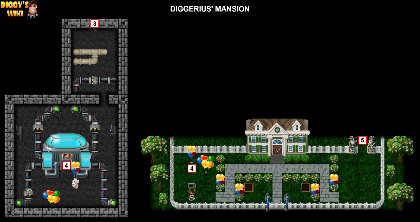 Diggerius' Mansion Map 3