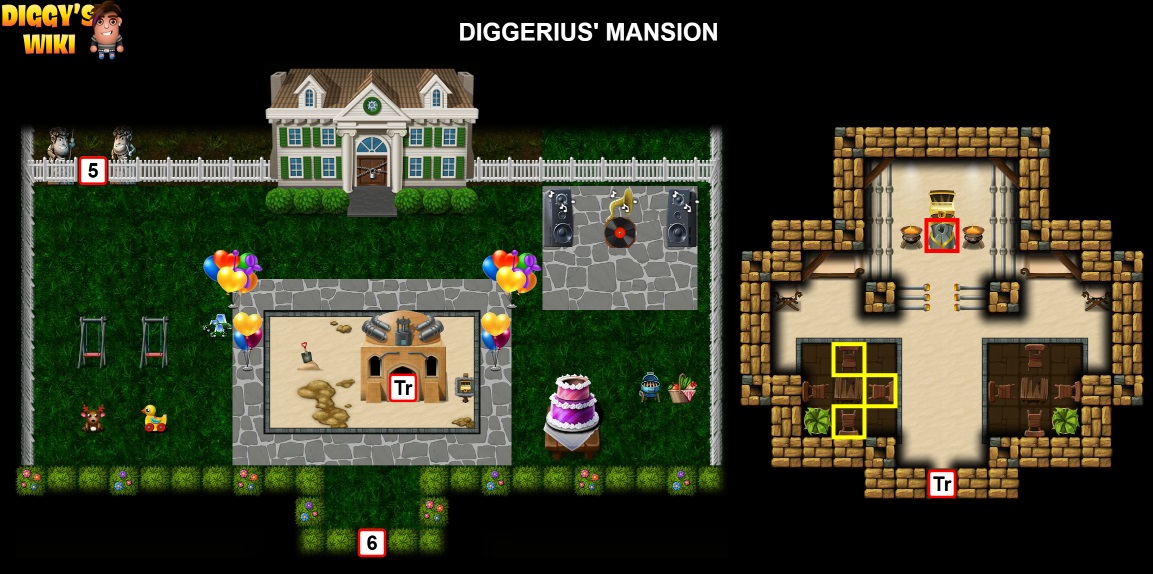 Diggerius' Mansion Map 4