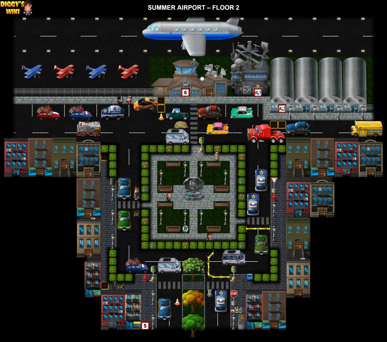 Summer Airport Map 1