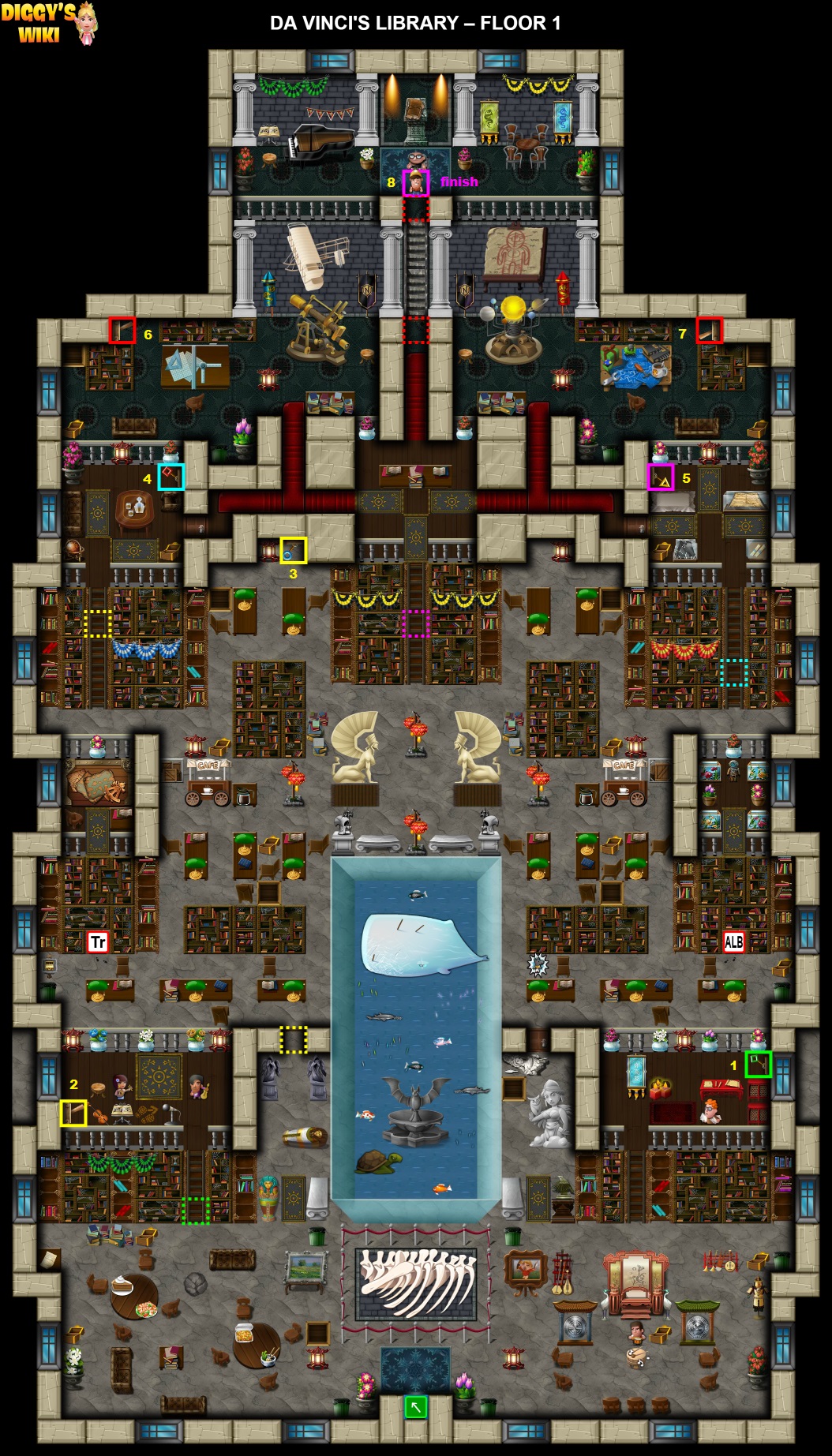 Da Vinci's Library Map 0