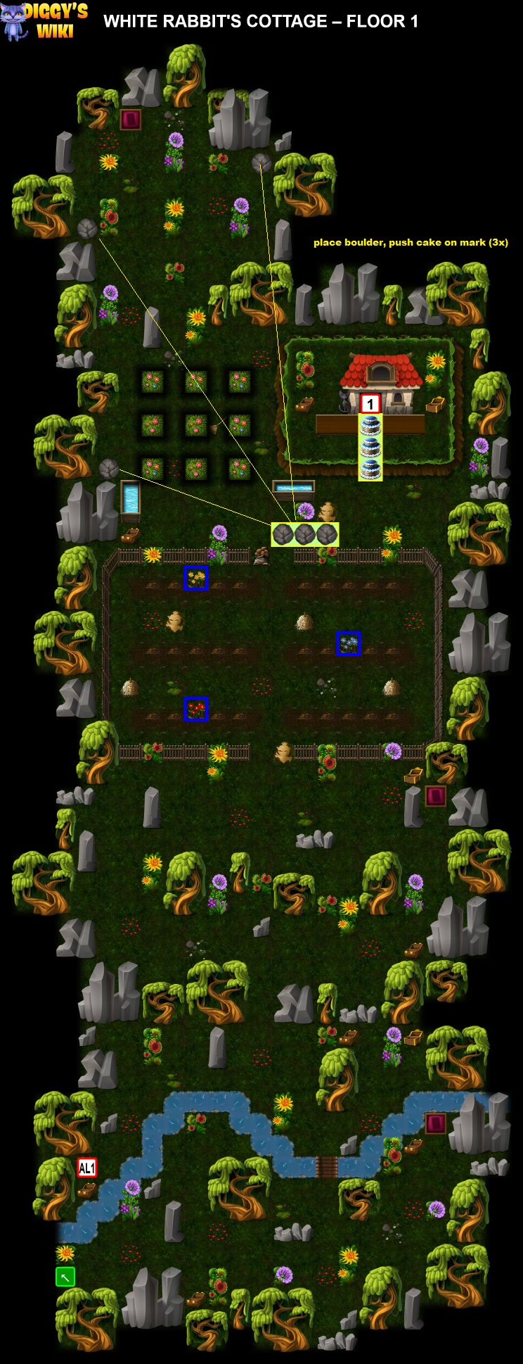 White Rabbit's Cottage Map 0