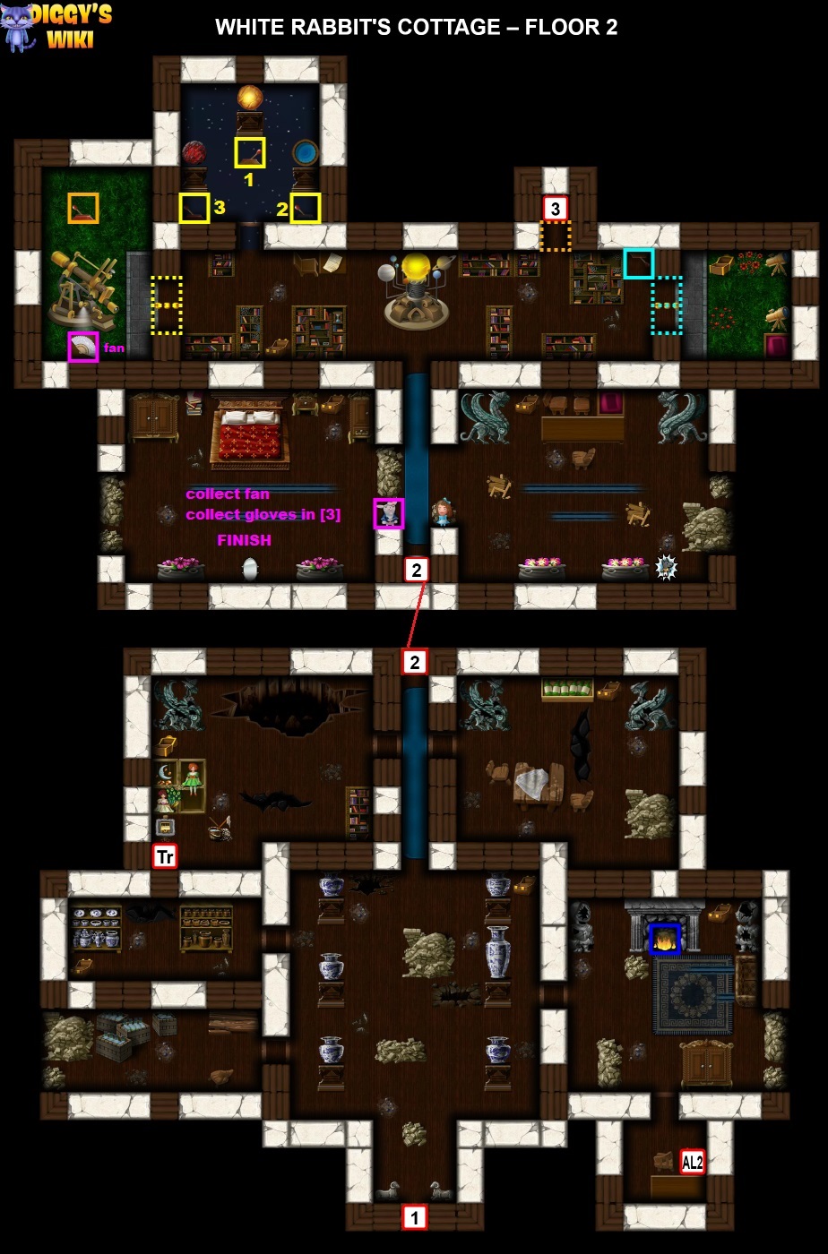 White Rabbit's Cottage Map 1