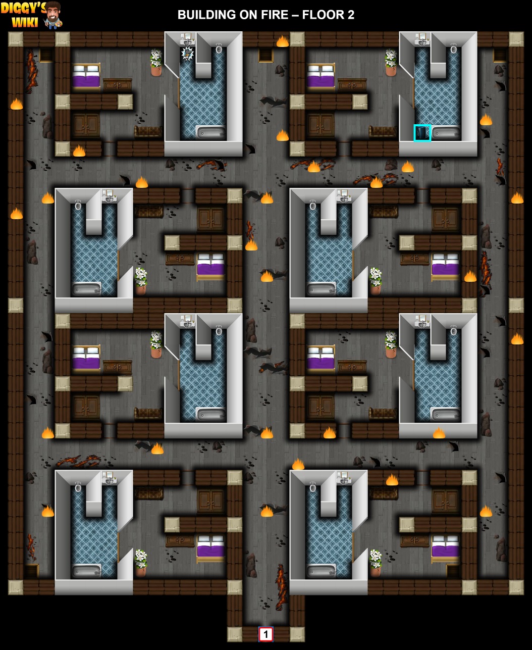 Building On Fire Map 1