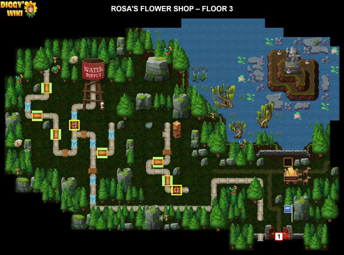 Rosa's Flower Shop Map 1