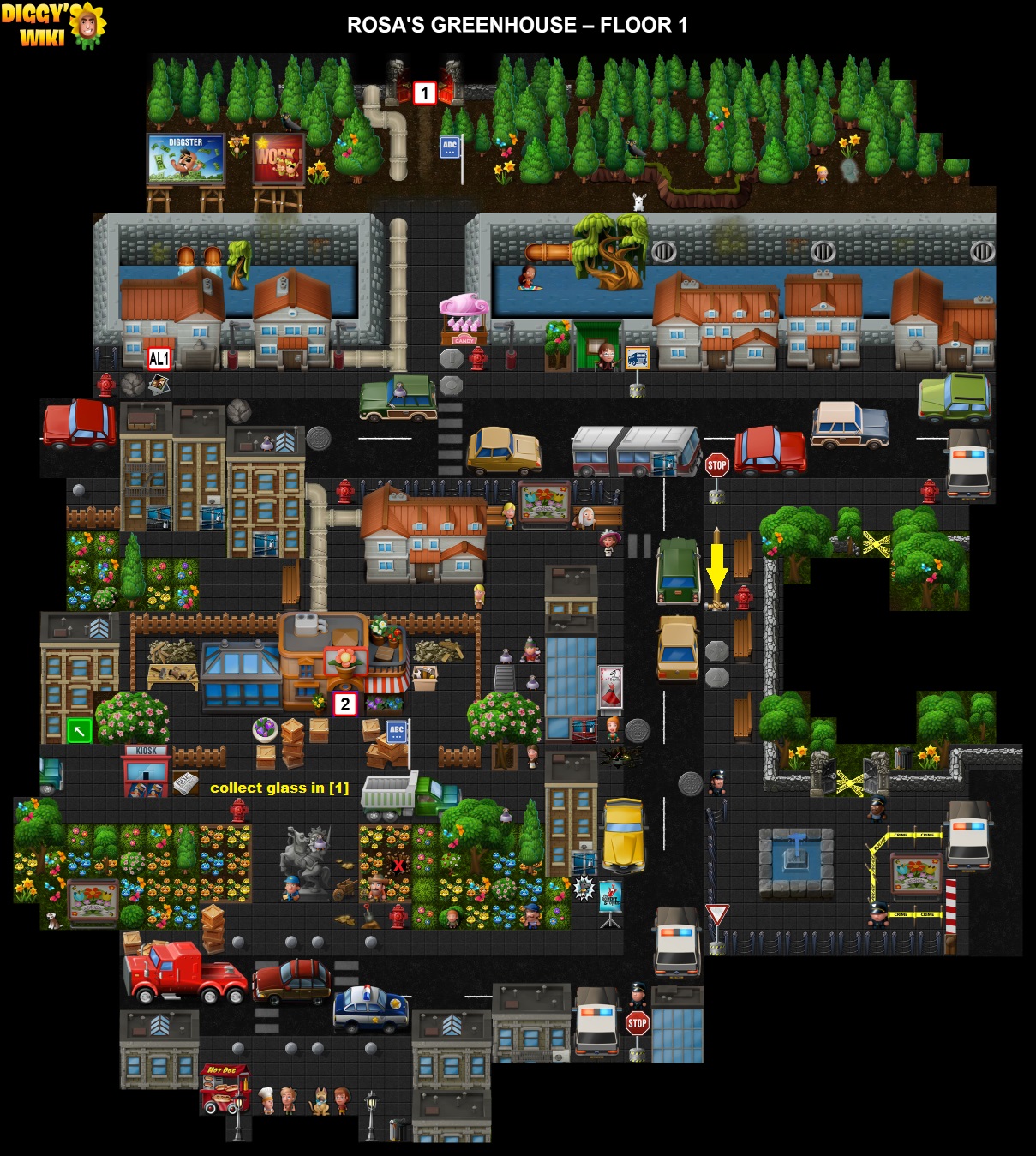 Rosa's Greenhouse Map 0