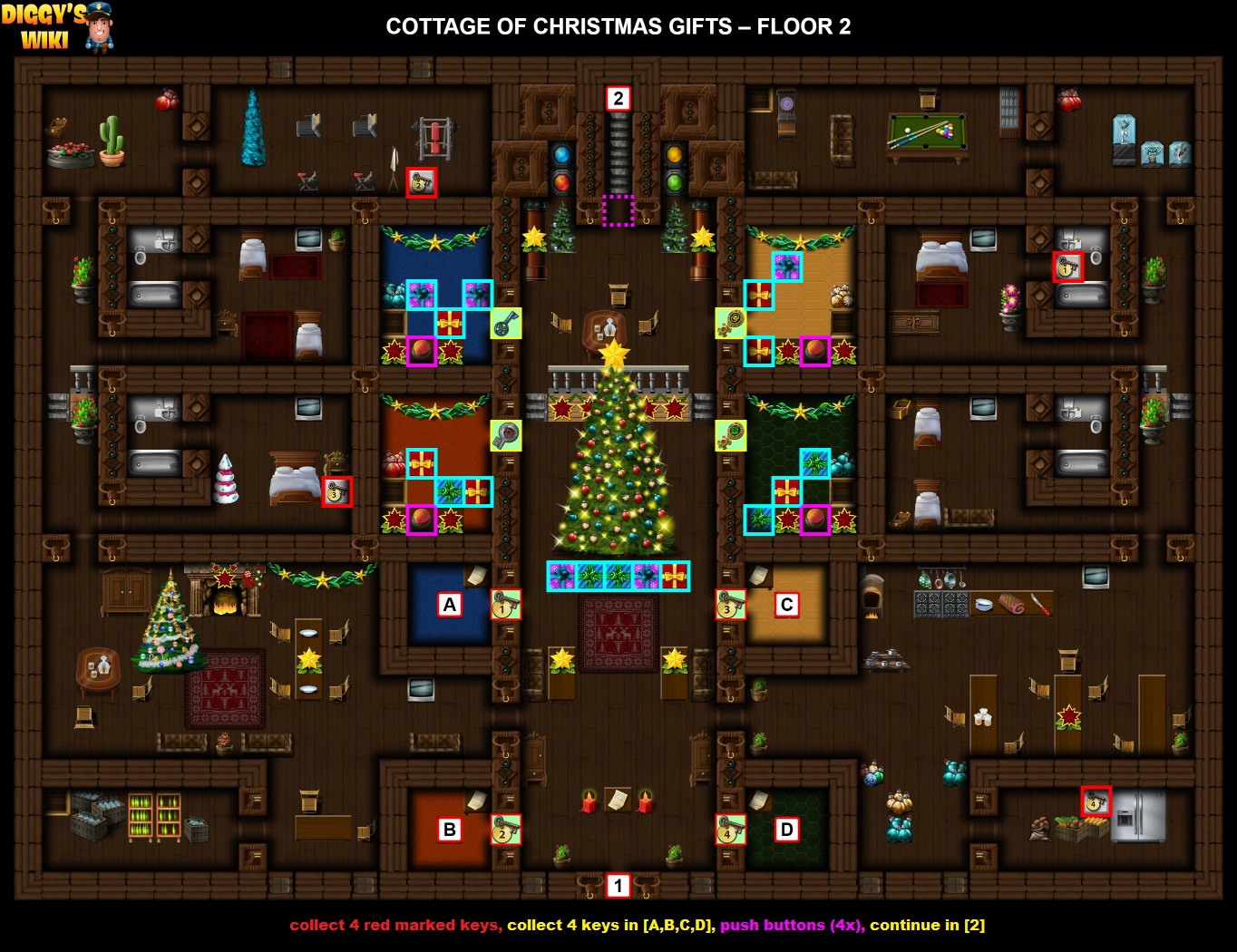 Cottage Of Christmas Gifts Map 1