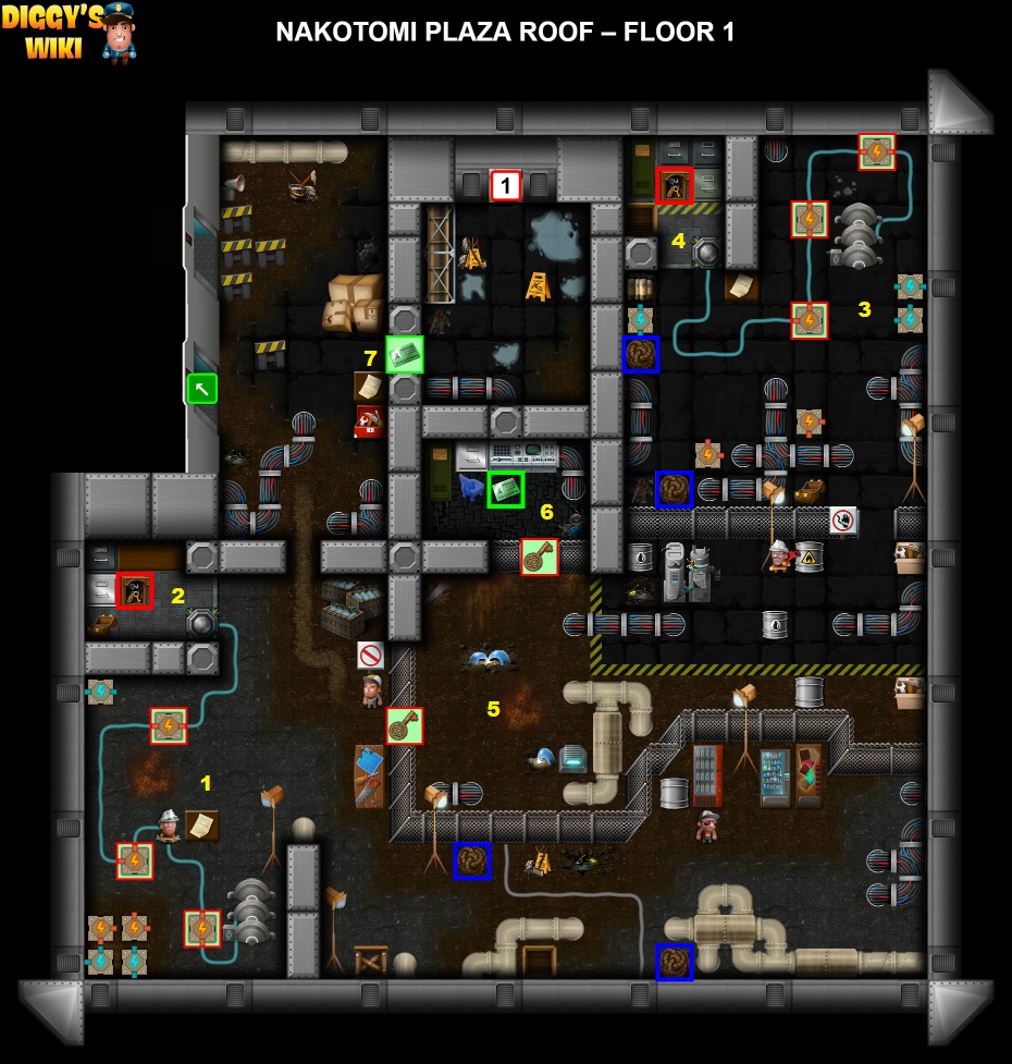 Nakotomi Plaza Roof Map 0