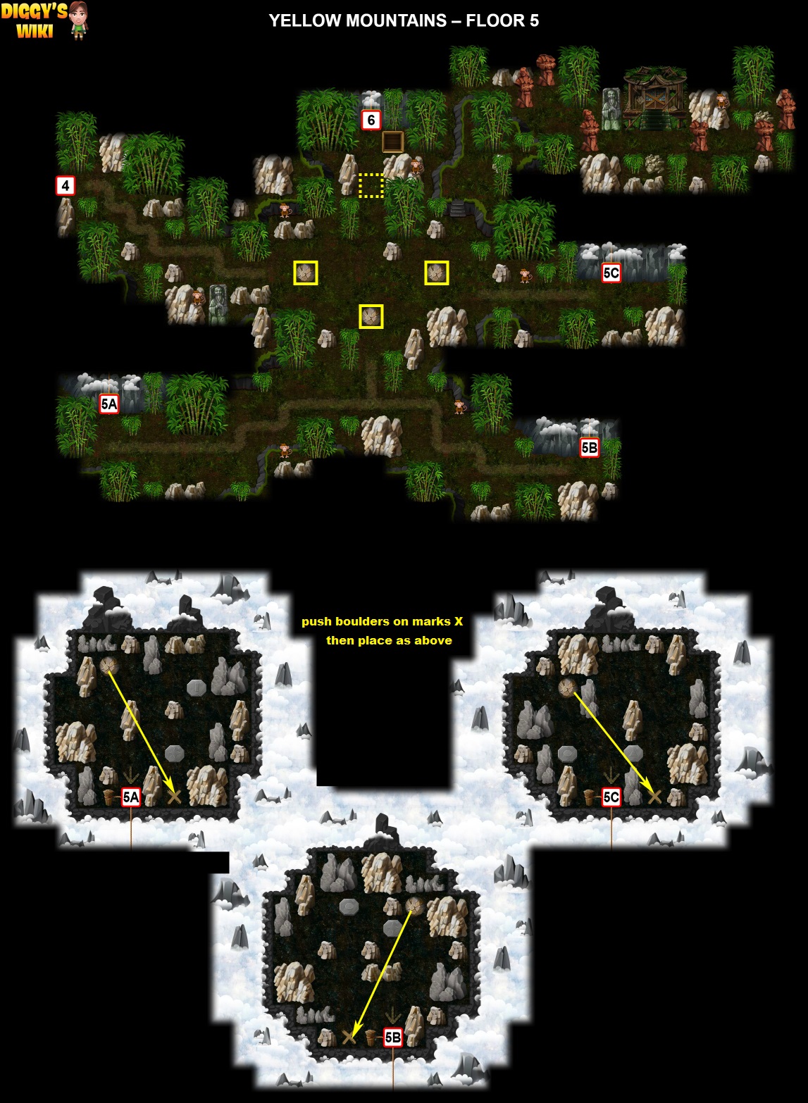 Yellow Mountains Map 4