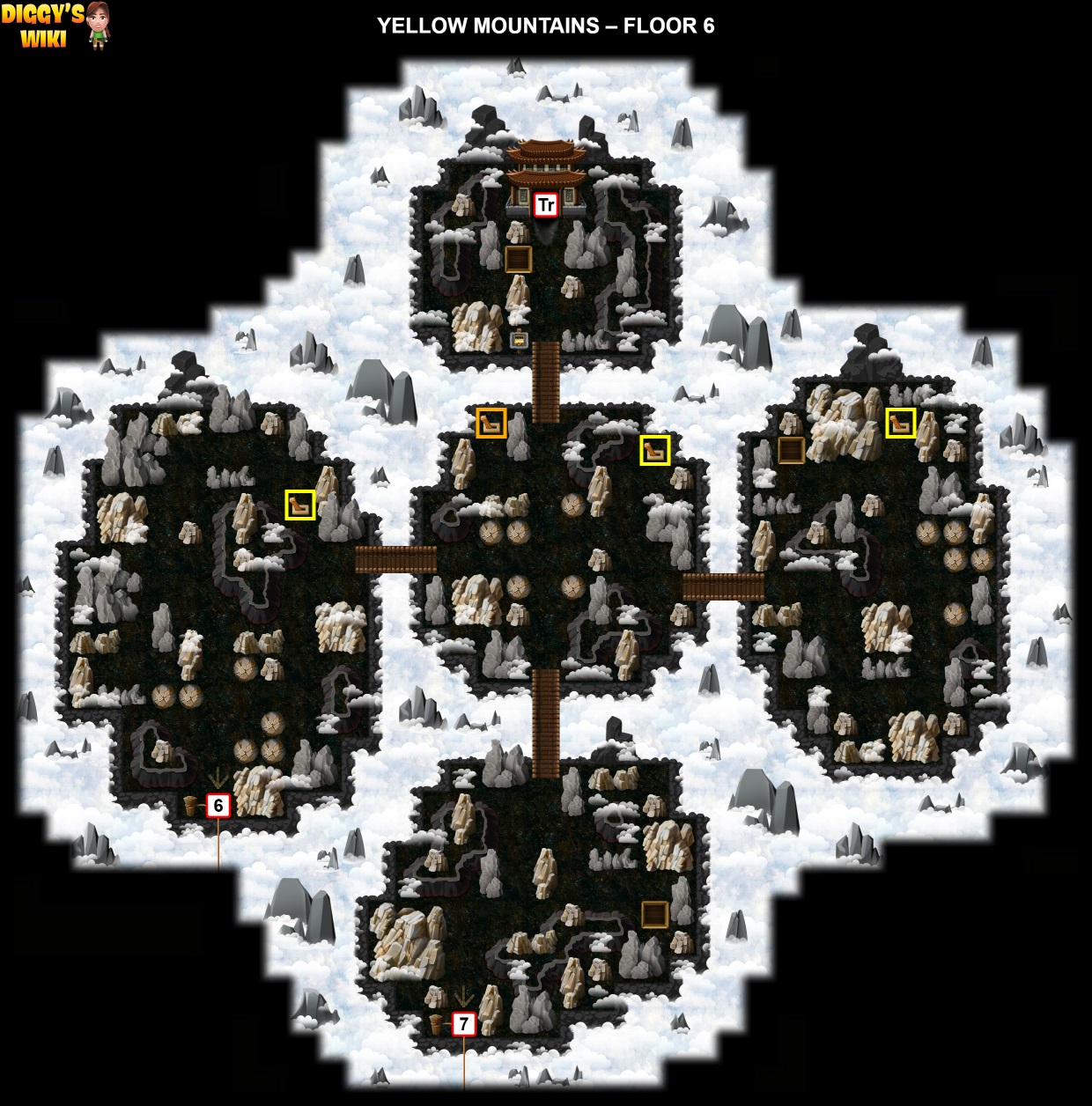 Yellow Mountains Map 5