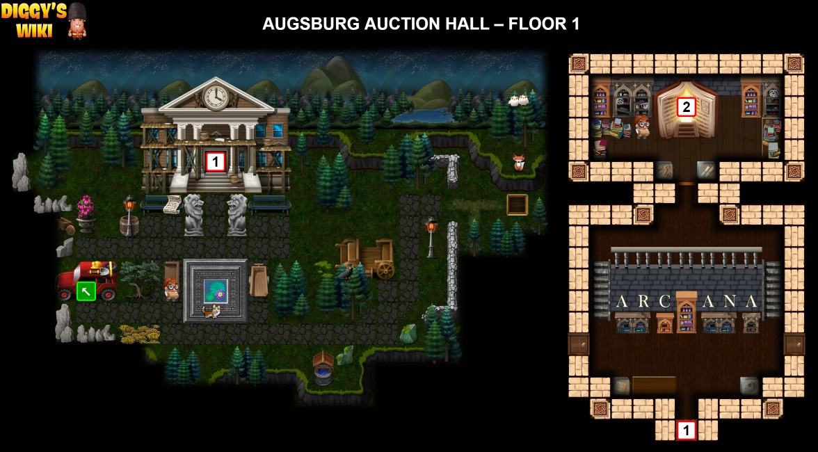 Augsburg Auction Hall Map 0
