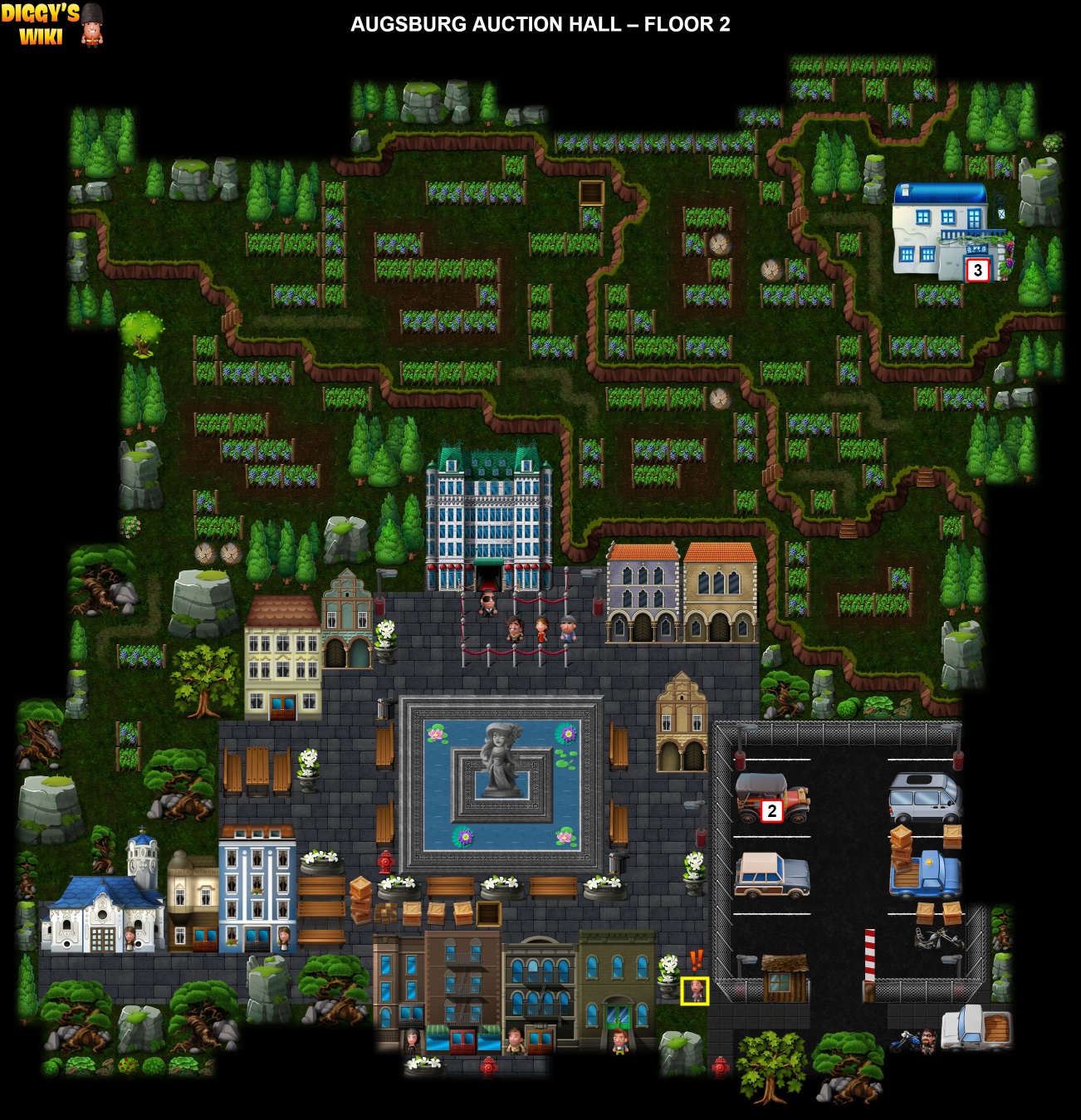 Augsburg Auction Hall Map 1