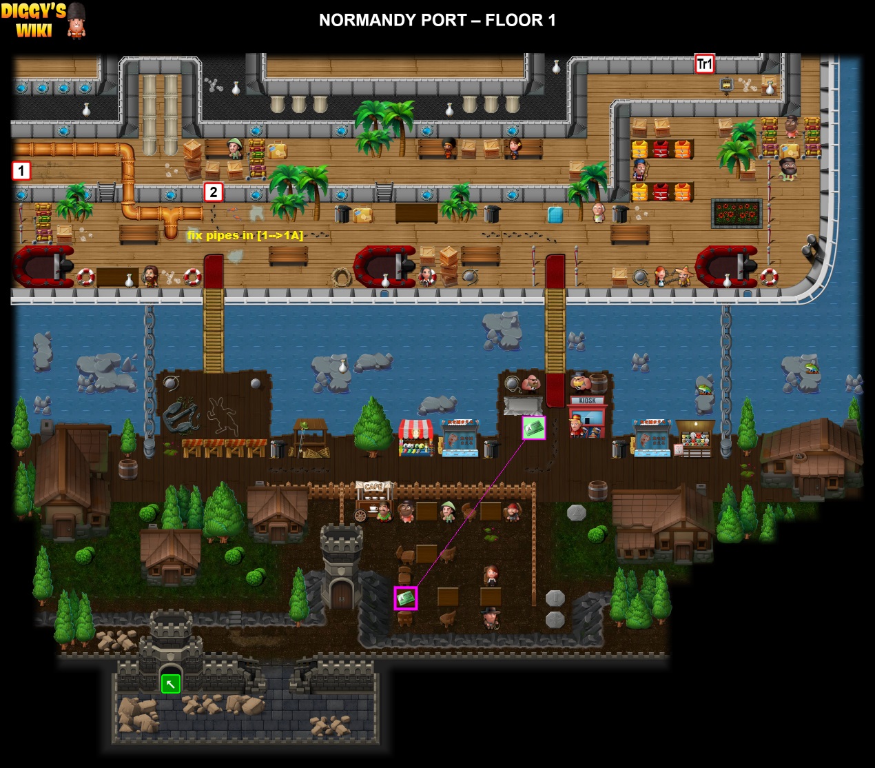 Normandy Port Map 0