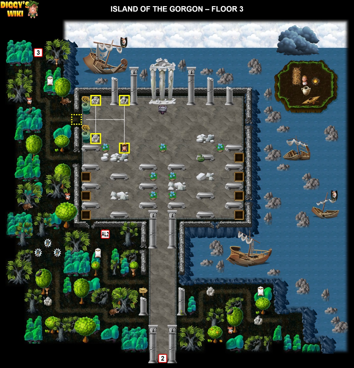 Island Of The Gorgon Map 2