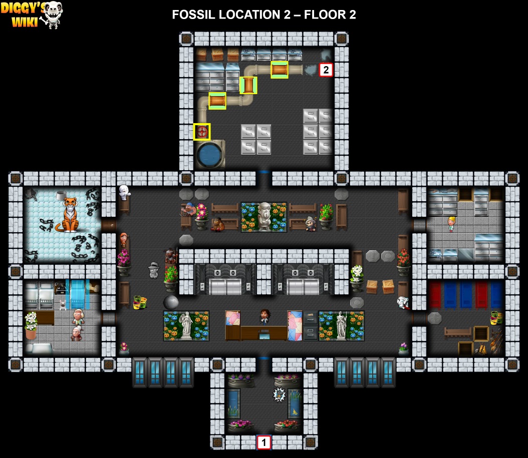 Fossil Location 2 Map 1