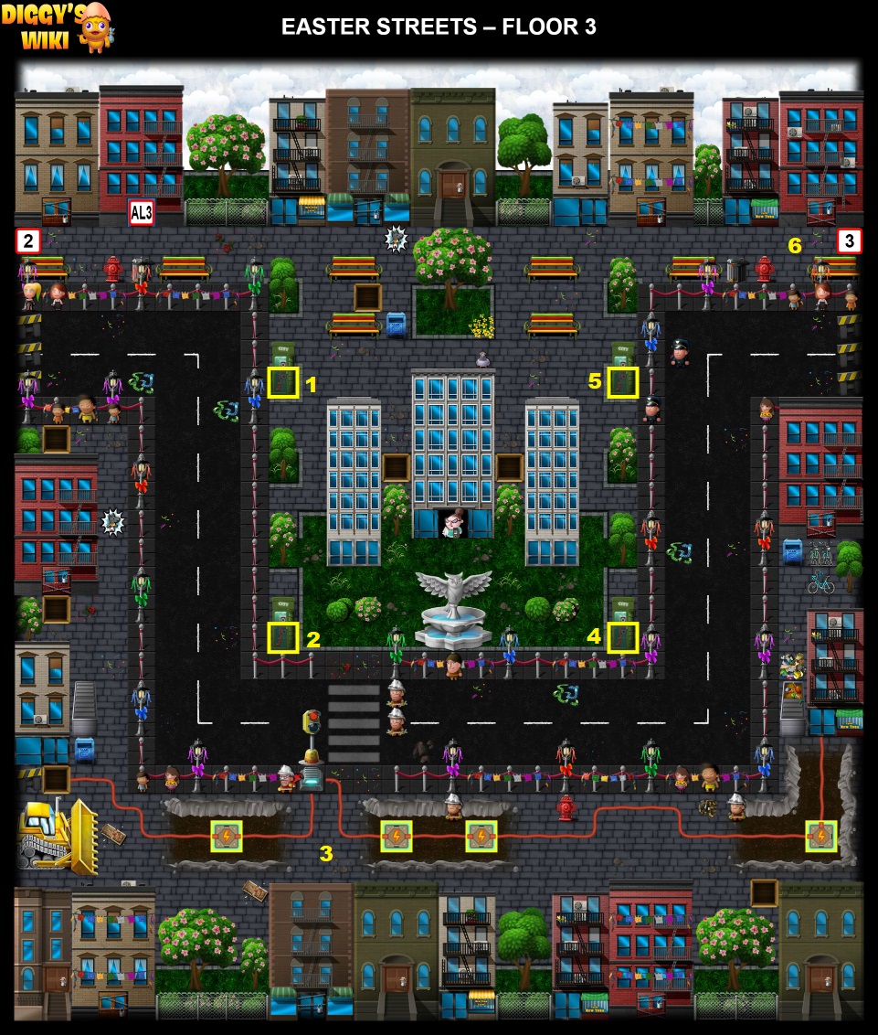 Easter Streets Map 1