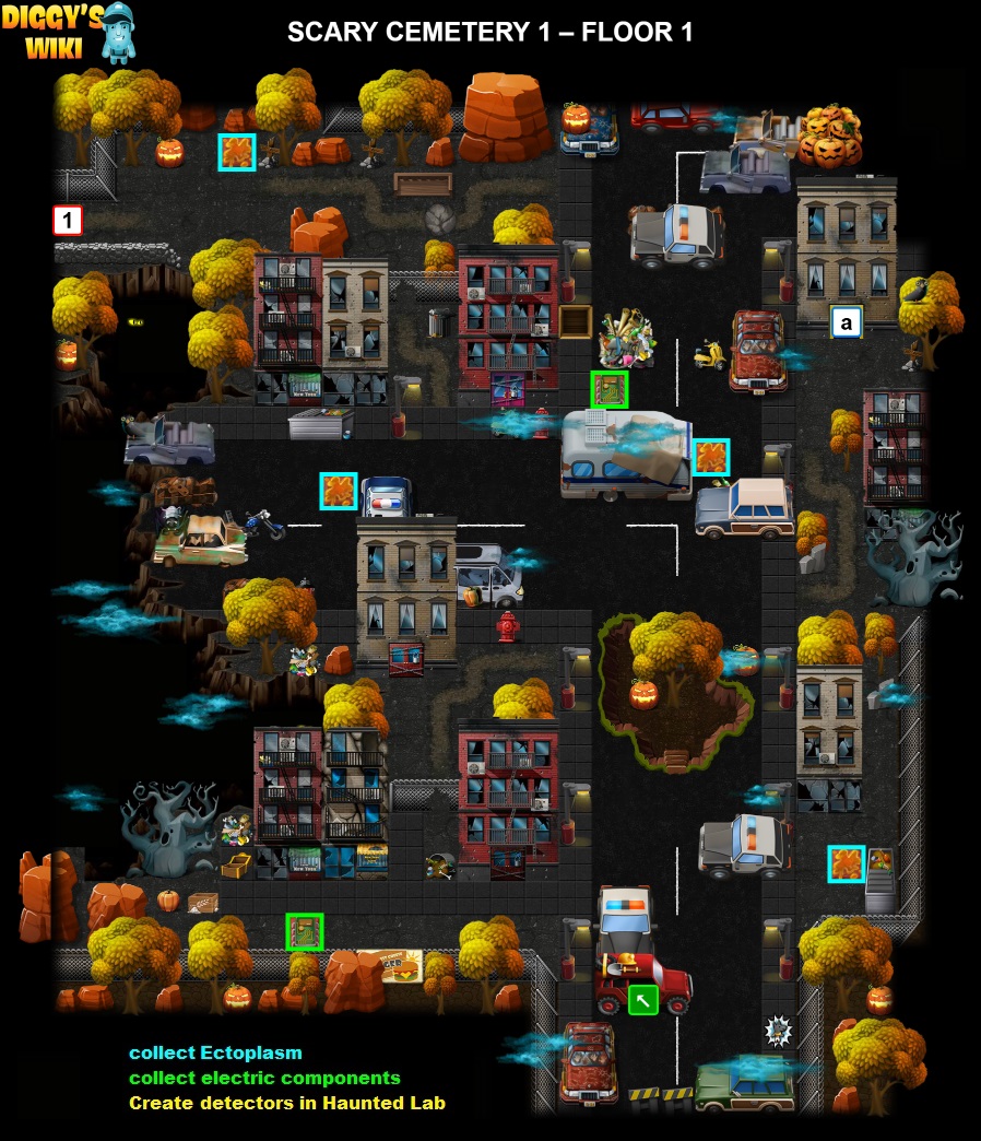 Scary Cemetery 1 Map 0