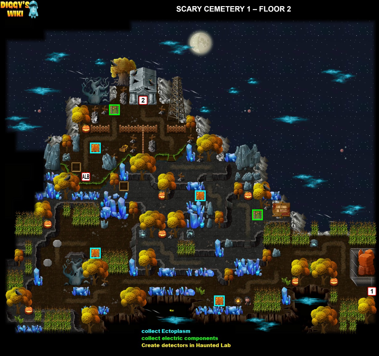 Scary Cemetery 1 Map 1