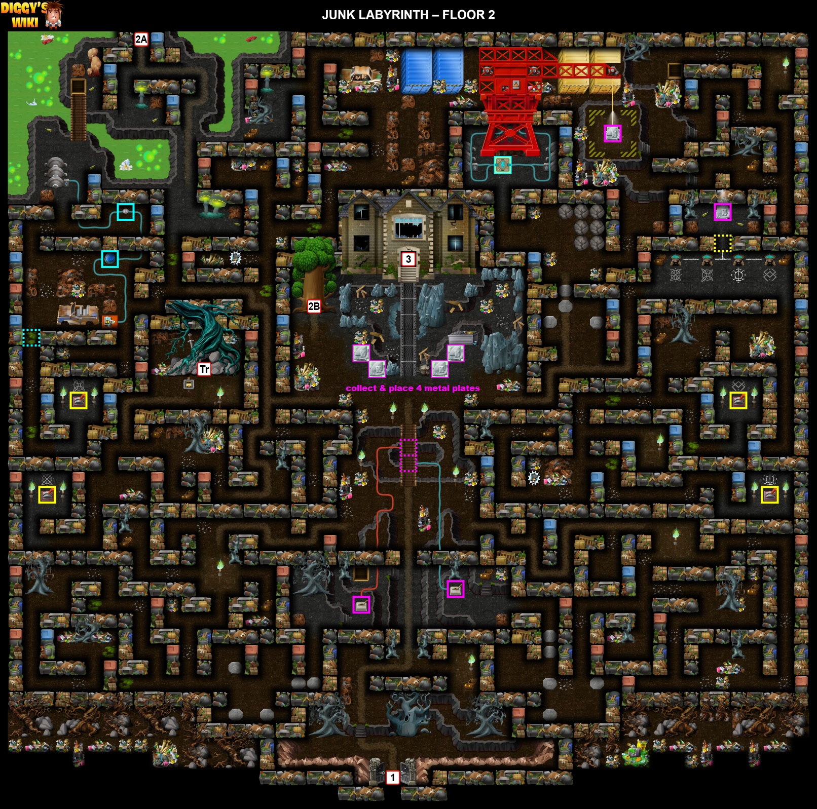 Junk Labyrinth Map 1