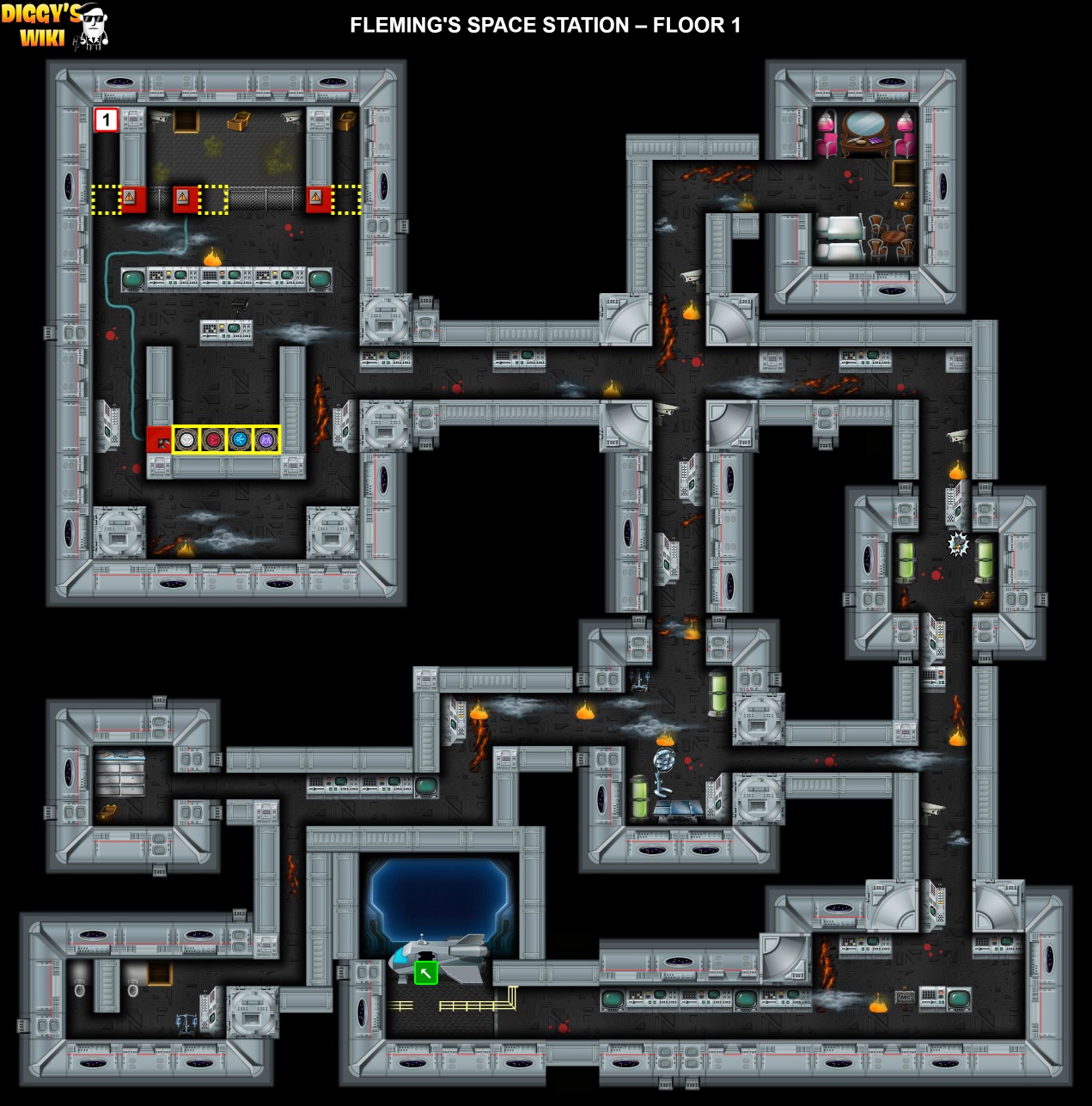 Fleming's Space Station Map 0