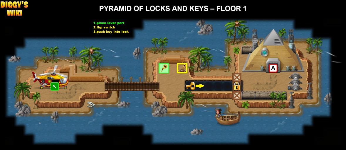 Pyramid Of Locks And Keys Map 0