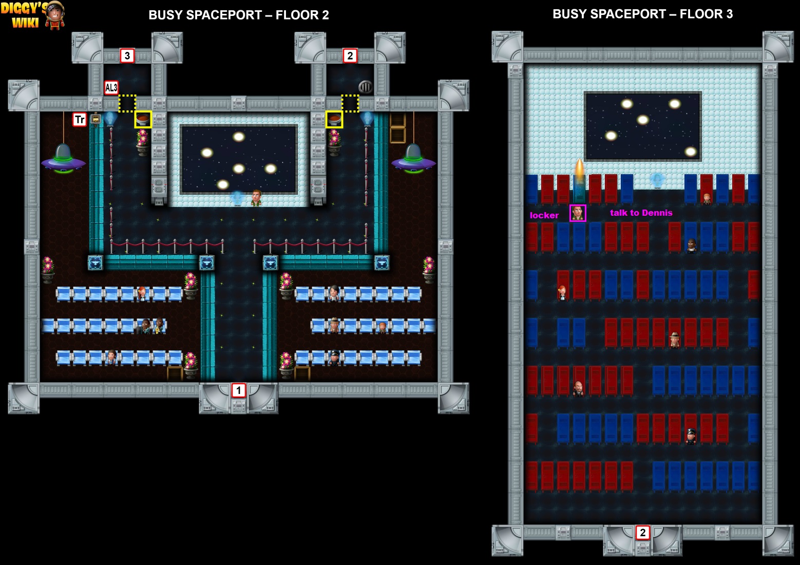 Busy Spaceport Map 1