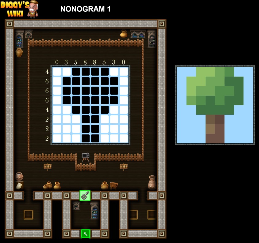 Nonogram 1 to 9 Map 0