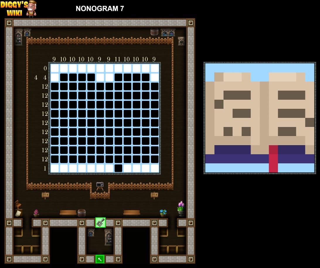 Nonogram 1 to 9 Map 6