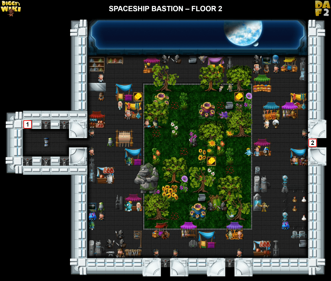 Spaceship Bastion Map 1