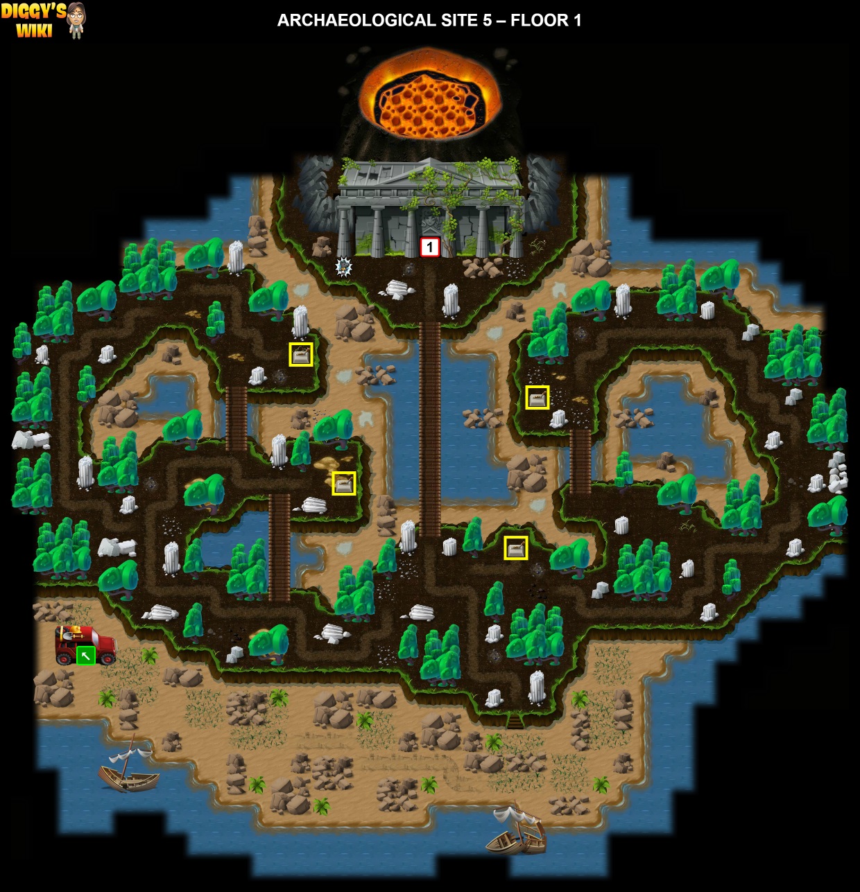 Archaeological Site 5 Map 0