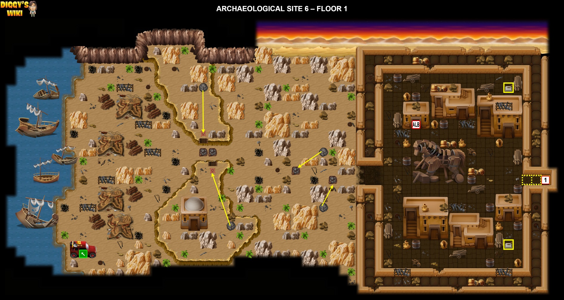 Archaeological Site 6 Map 0
