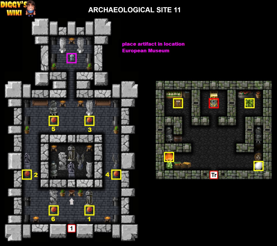 Archaeological Site 11 Map 1