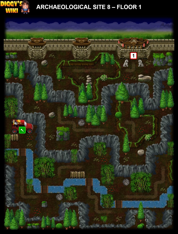 Archaeological Site 8 Map 0