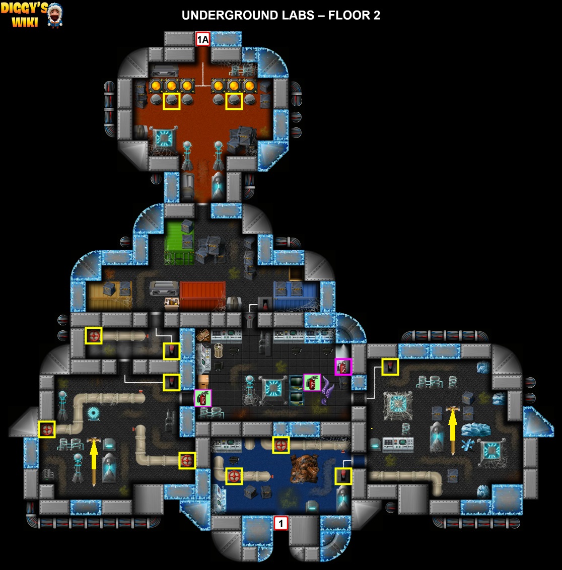 Underground Labs Map 1
