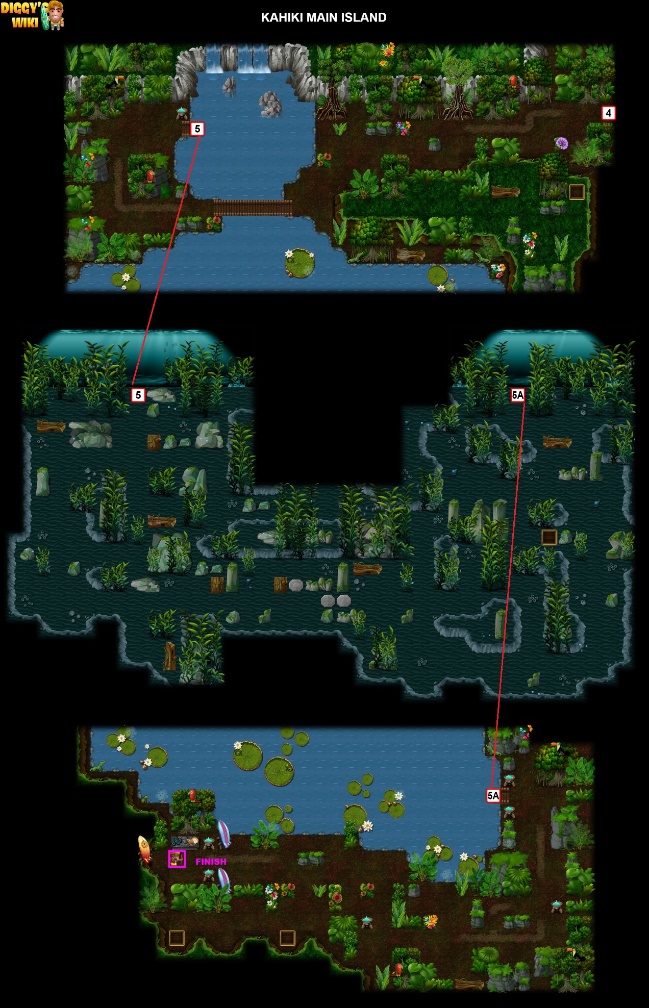 Kahiki Main Island Map 4