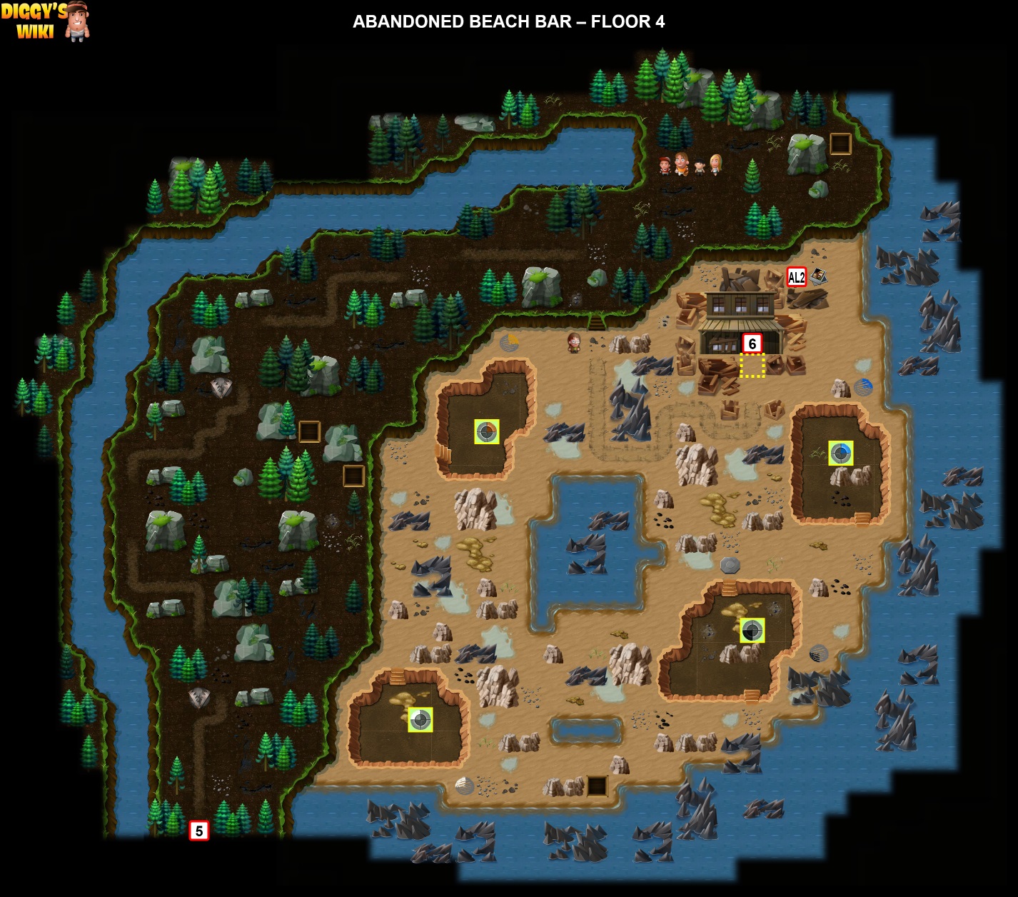 Abandoned Beach Bar Map 3