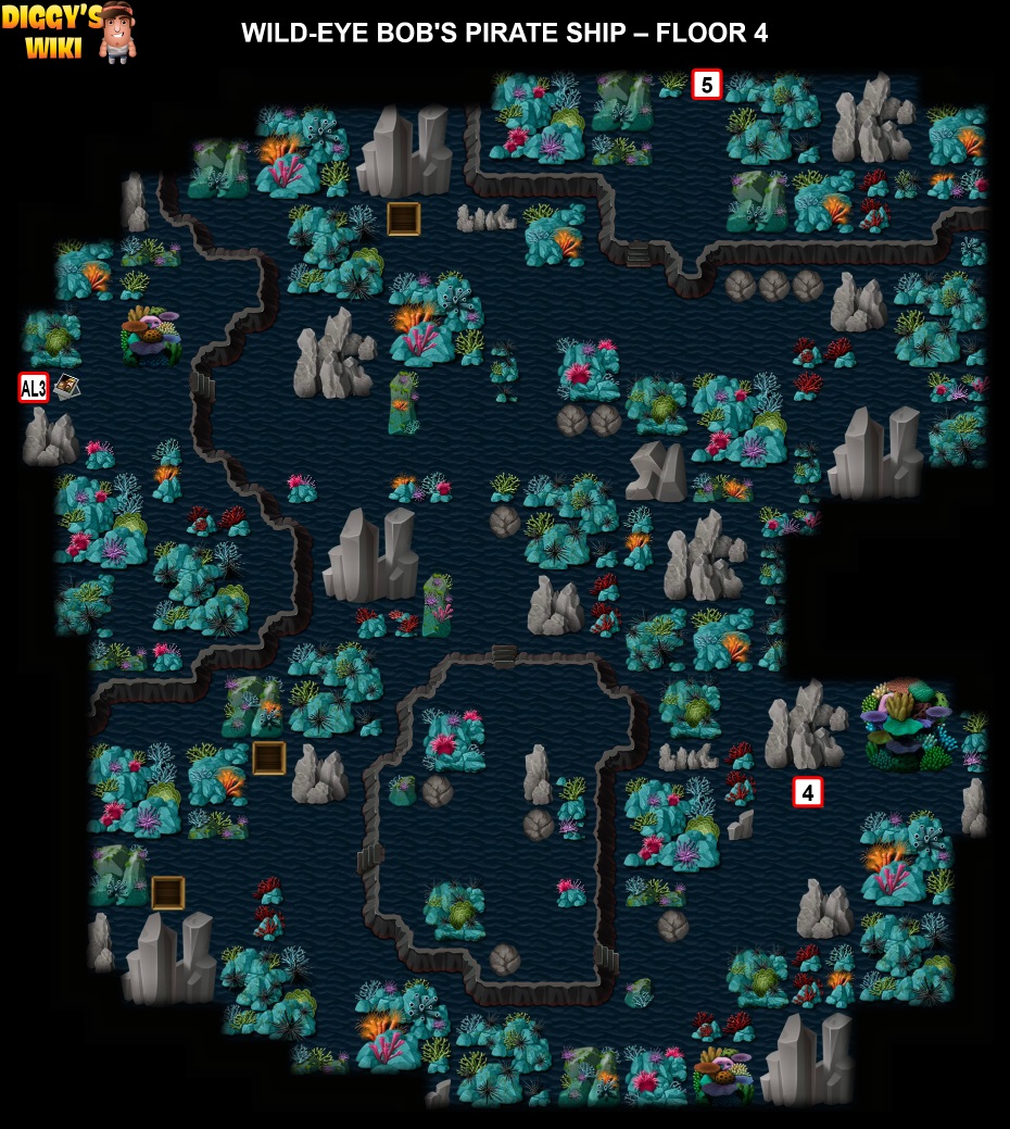 Wild-Eye Bob's Pirate Ship Map 3