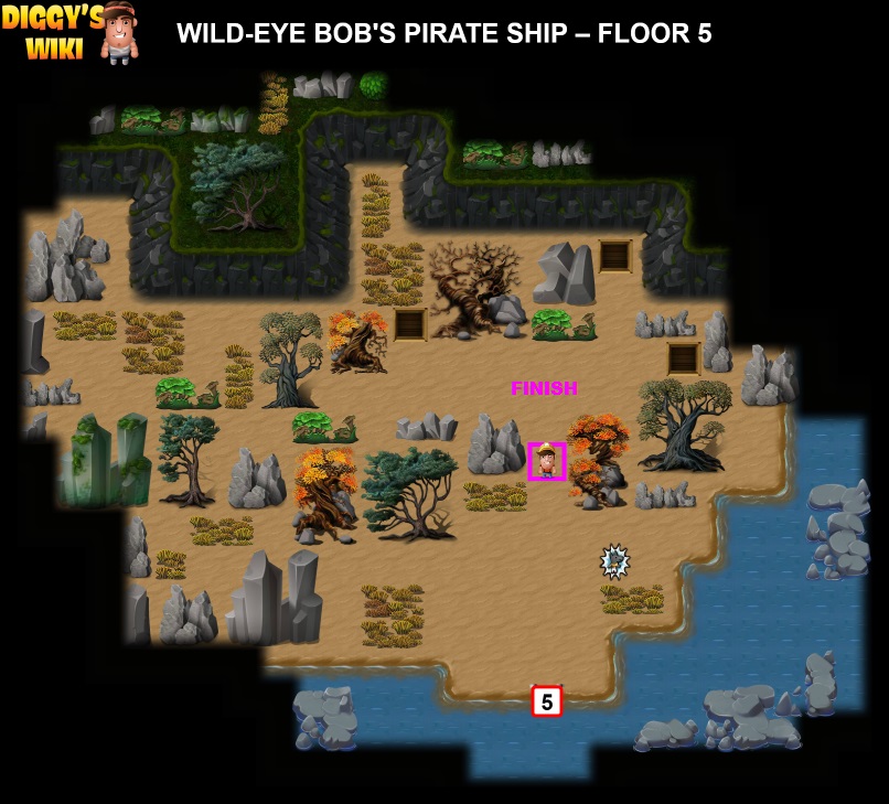 Wild-Eye Bob's Pirate Ship Map 4