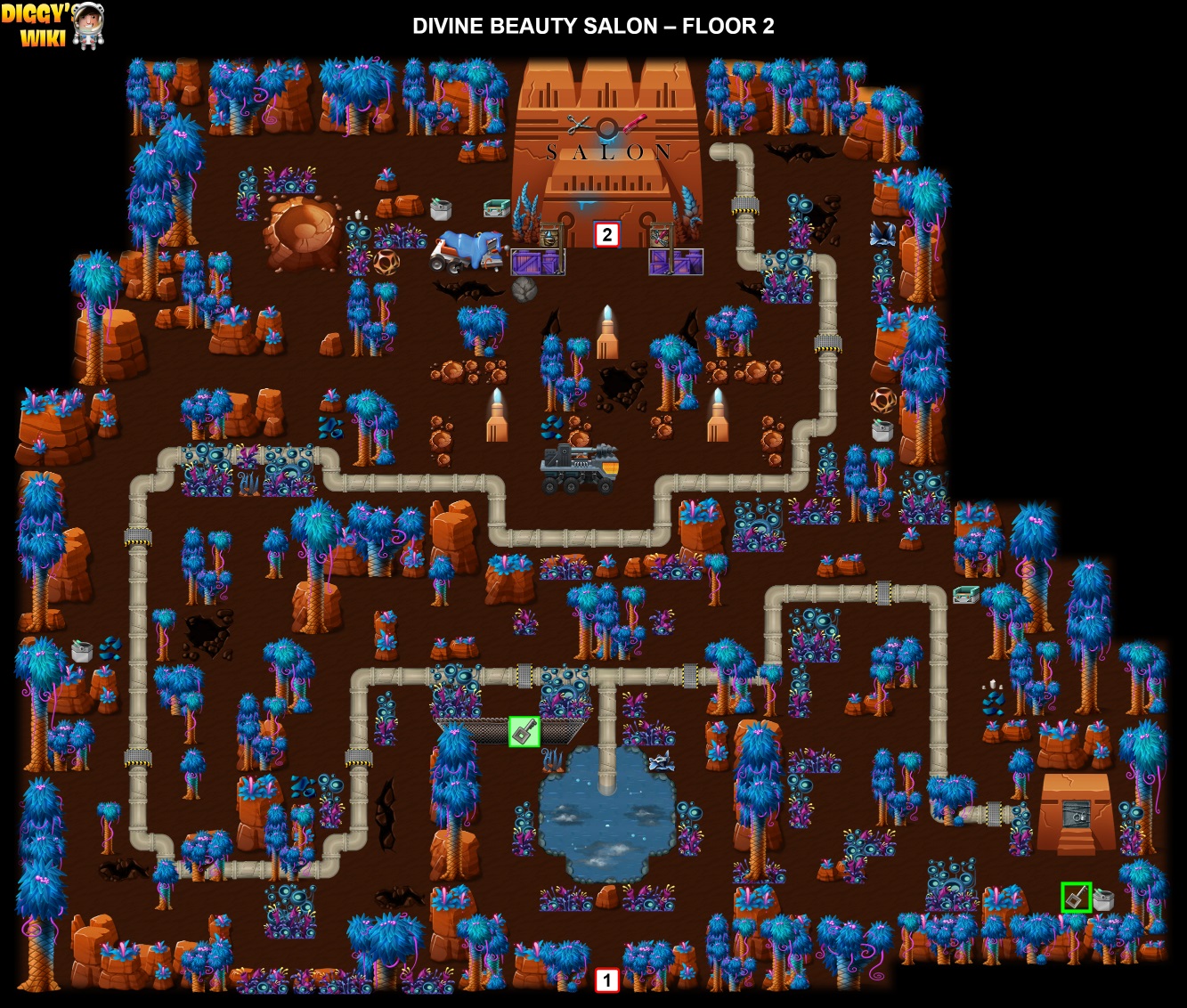 Divine Beauty Salon Map 2