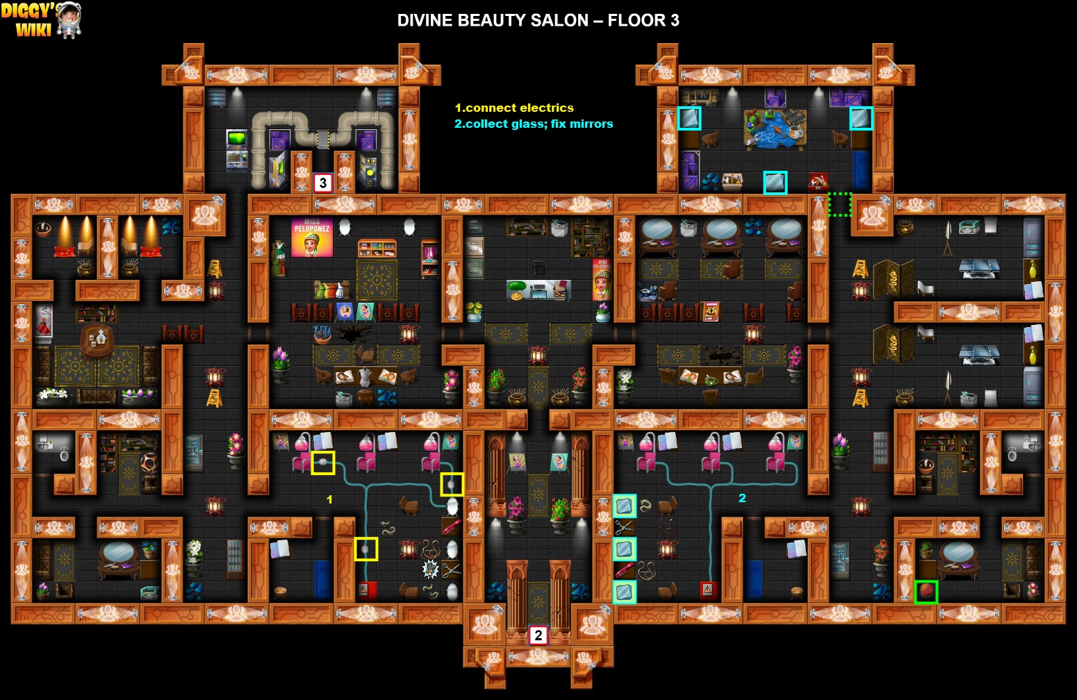 Divine Beauty Salon Map 3