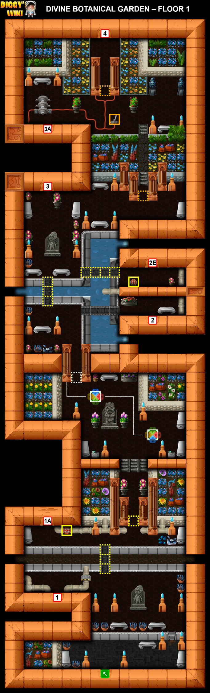 Divine Botanical Garden Map 1