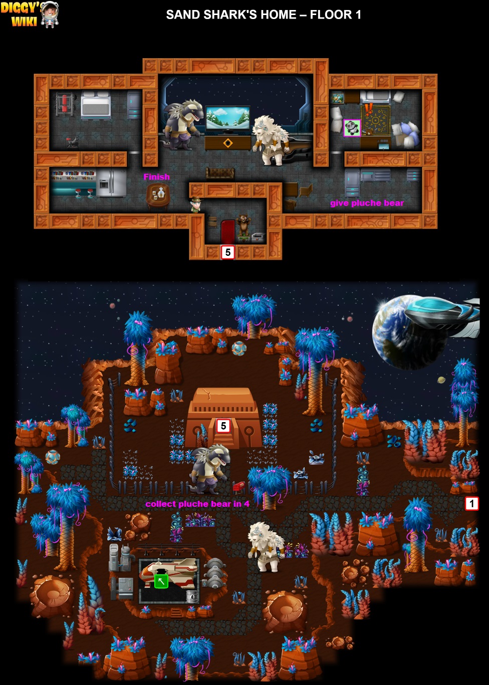 Sand Shark's Home Map 1