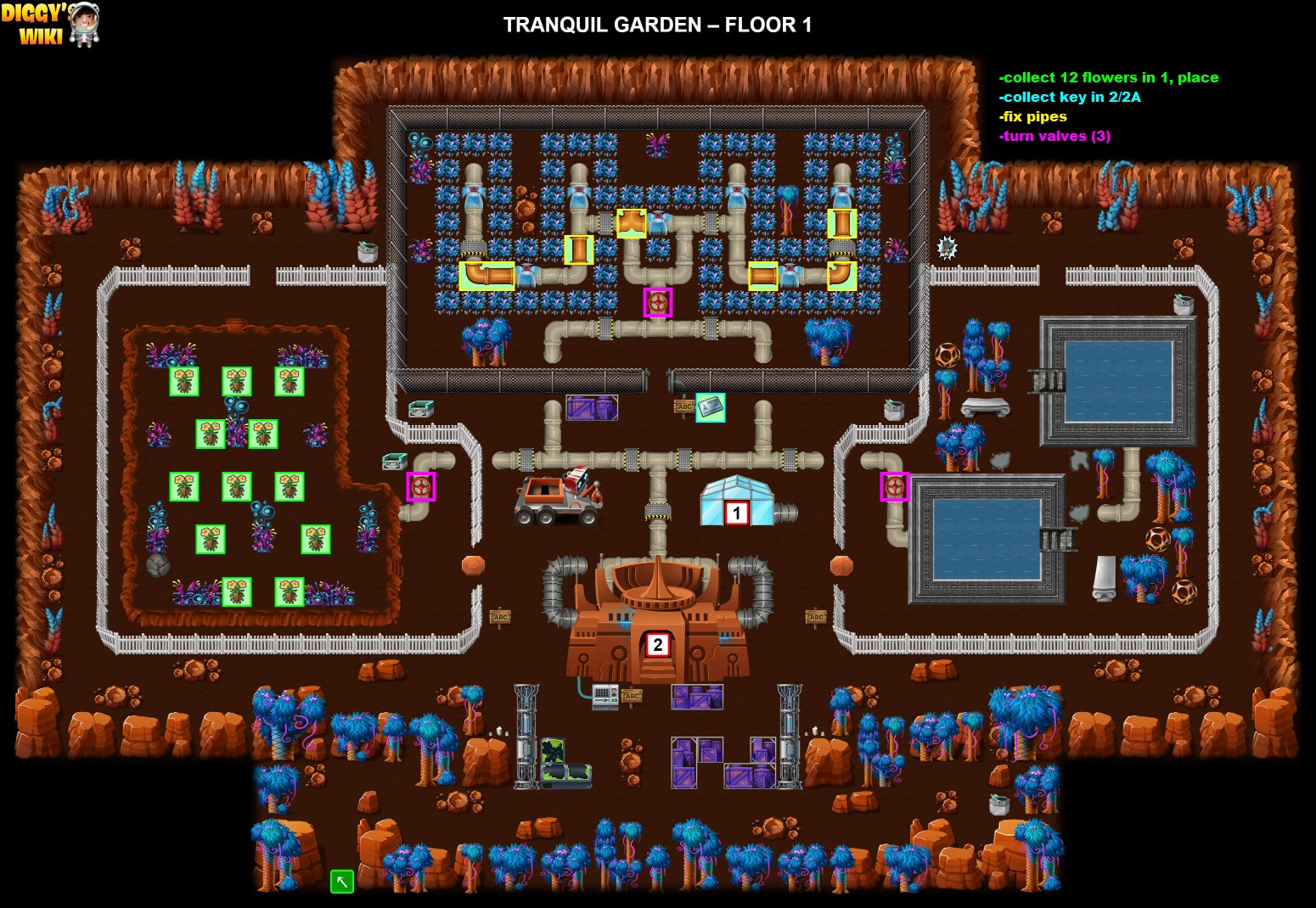 Tranquil Garden Map 1