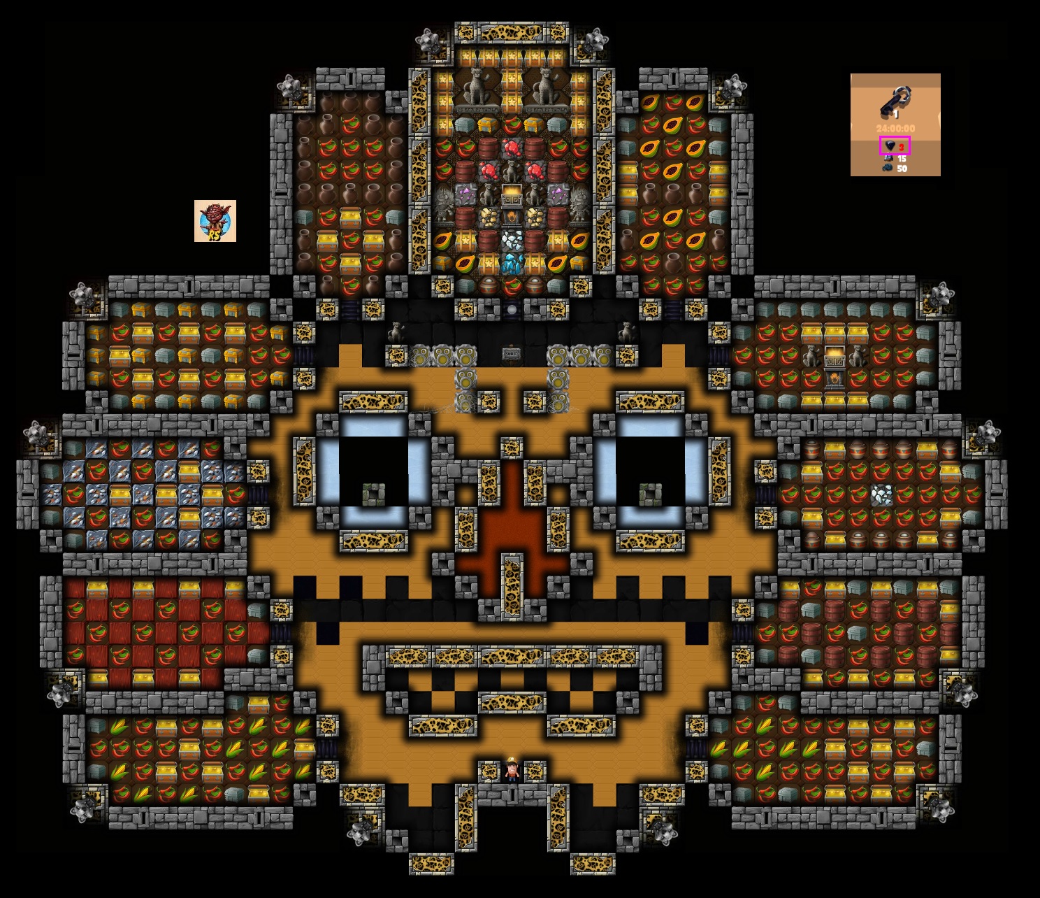 Tezcatlipoca's Obsidian Vault Map 1