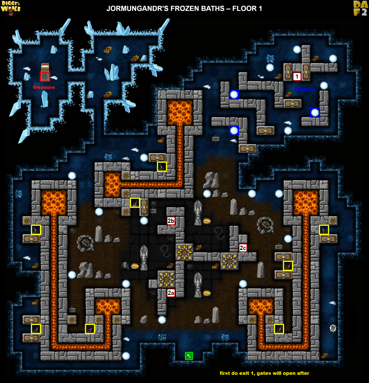 Jormungandr's Frozen Baths Map 1