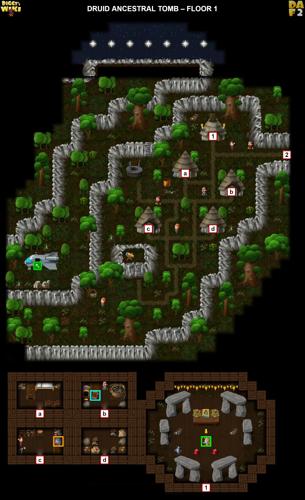 Druid Ancestral Tomb Map 1