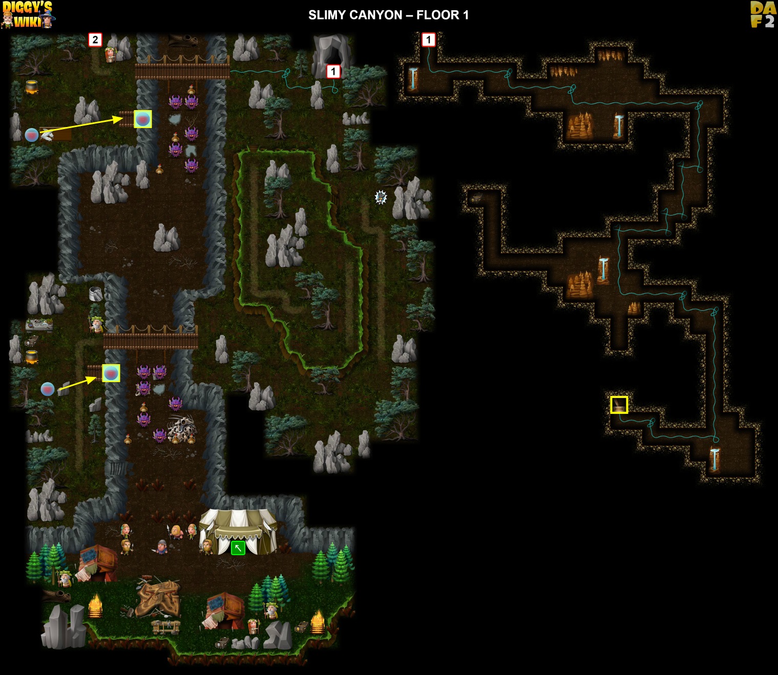 Slimy Canyon Map 1