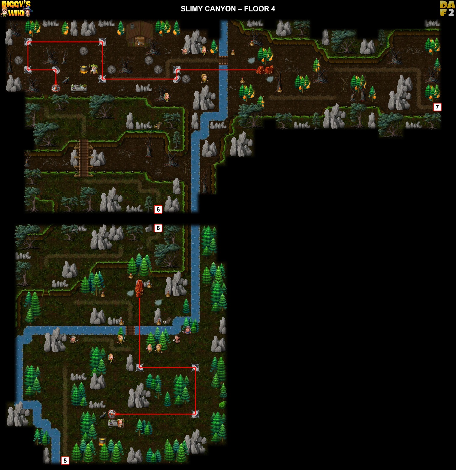 Slimy Canyon Map 4